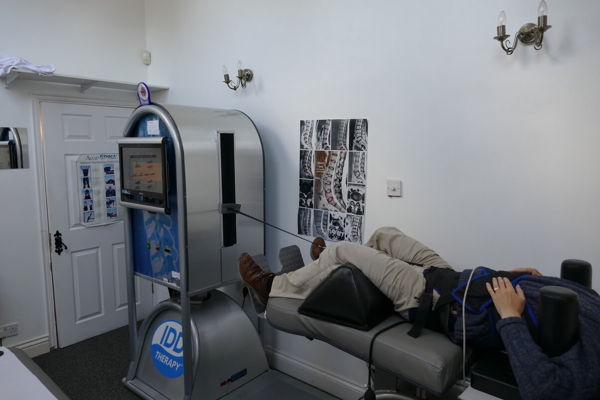 IDD spinal decompression therapy machine at Spine Plus clinic